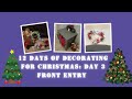 12 Days of Decorating for Christmas: Entry Way : Day 3 #christmas #holiday #homemaking