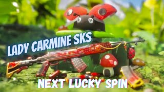 Lady Carmine SKS Next Lucky Spin PUBG MOBILE | PUBG Next Upgrade Gun | SKS Next Lucky Spin | New SKS