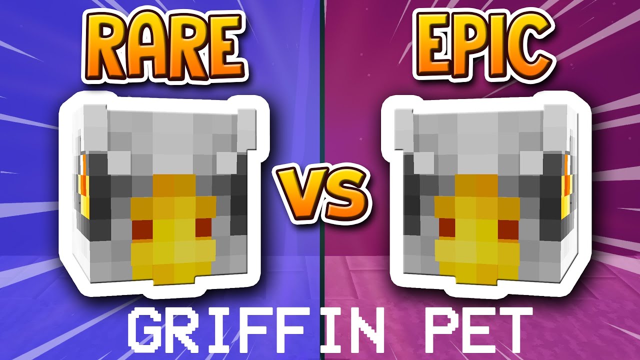 HYPIXEL SKYBLOCK RARE VS EPIC GRIFFIN PET *MONEY MAKING* YouTube