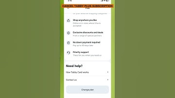 How To Cancel Tabby Plus Subscription ONLINE   Tabby Plus Cancellation ONLINE #shorts #tabbycard