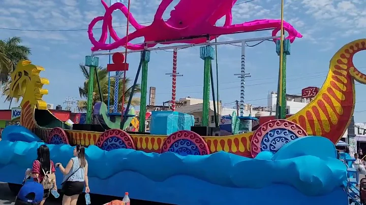 Float staged for the Carnaval parade in Mazatlan.