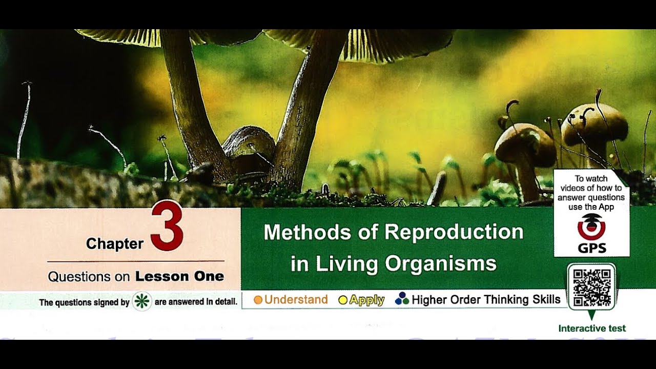 حل كتاب المعاصر ثانوية عامة بيولوجى -MCQ- Reproduction Chapter 3 Lesson 1 2025