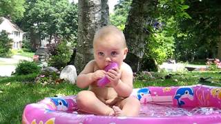 Baby Buddha in her pool.AVI