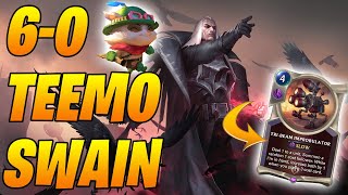 INSANE 100% Win Rate 6-0 Teemo Swain Deck! | Legends of Runeterra | Controltheboard