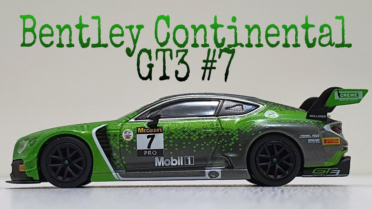 MINI GT Bentley Continental GT3 #7 Team M-Sport 2020 Liqui-Moly
