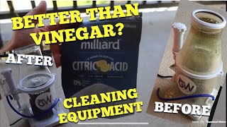 Citric acid better than Vinegar?