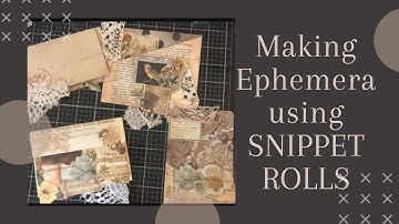 Easy Ephemera & Pockets Using Snippet Roll