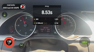 AUDI A5 3.0 TDI CCWA - STAGE 1+ 330HP 760NM - DRAGY TEST #audi #a5 #quattro #chiptune