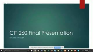 CIT 260 Final Presentation