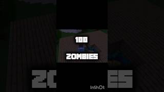speedrunner vs 100 ZOMBIES 🤣💥🔥💯 #minecraft #foryou