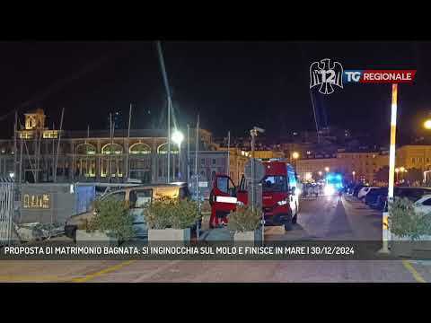 PROPOSTA DI MATRIMONIO BAGNATA: SI INGINOCCHIA SUL MOLO E FINISCE IN MARE | 30/12/2024
