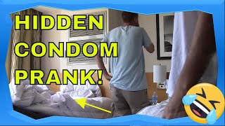 I hid a Condom in his Sheets - Funny Prank! by funnyd00ds 4,232,532 views 11 years ago 3 minutes, 58 seconds