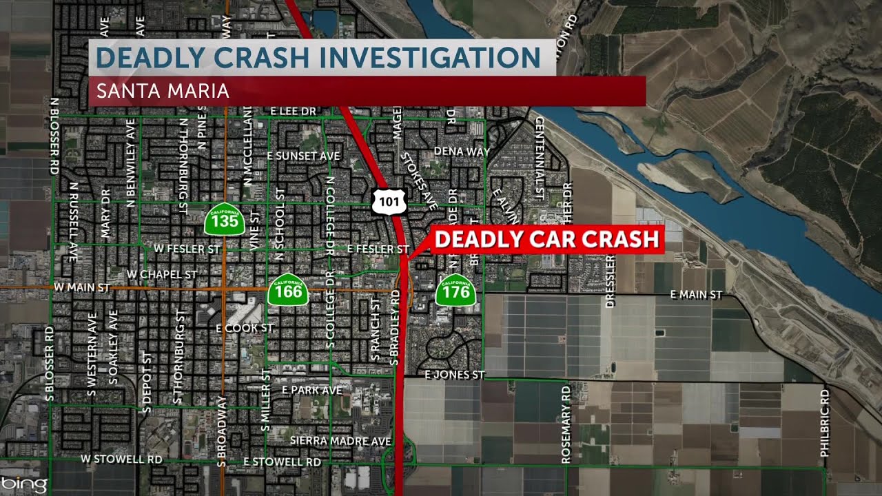 Rollover accident on Highway 101 in Santa Maria kills one - YouTube