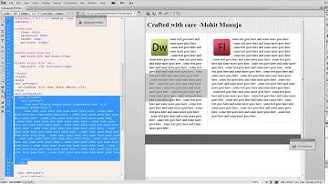 Dreamweaver Tutorial: 2 column liquid CSS Layout