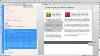 Dreamweaver Tutorial: 2 column liquid CSS Layout