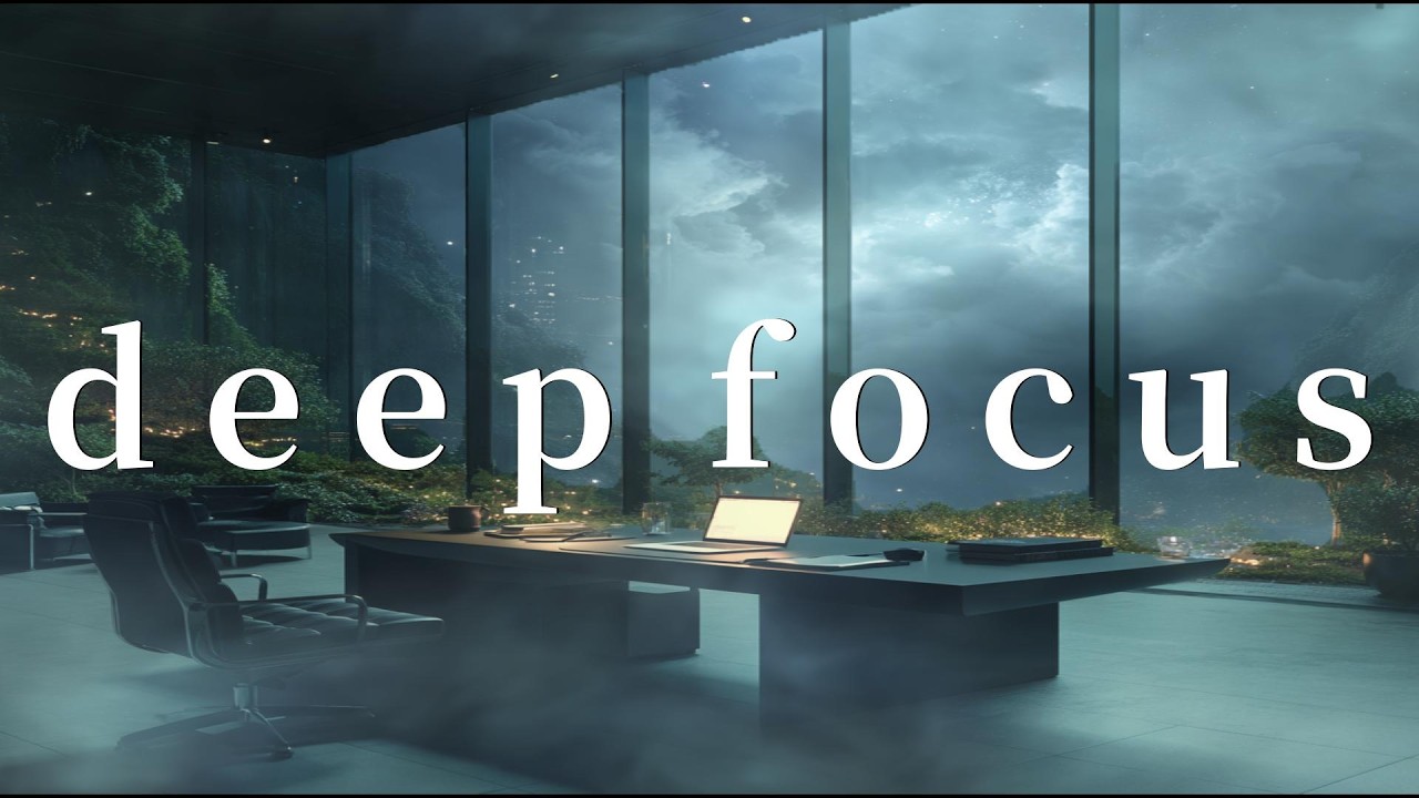 Workflow Focus Music│Subtle Background Soundscape for Deep Work│1Hour