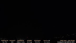 Timelapse Cam 1 - Natt til 22. mai 2019