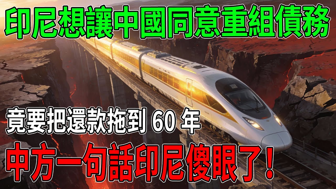 雅萬高鐵巨虧3億！印尼哭窮要把還款拖到60年，中國當場攤牌：絕不可能！ 