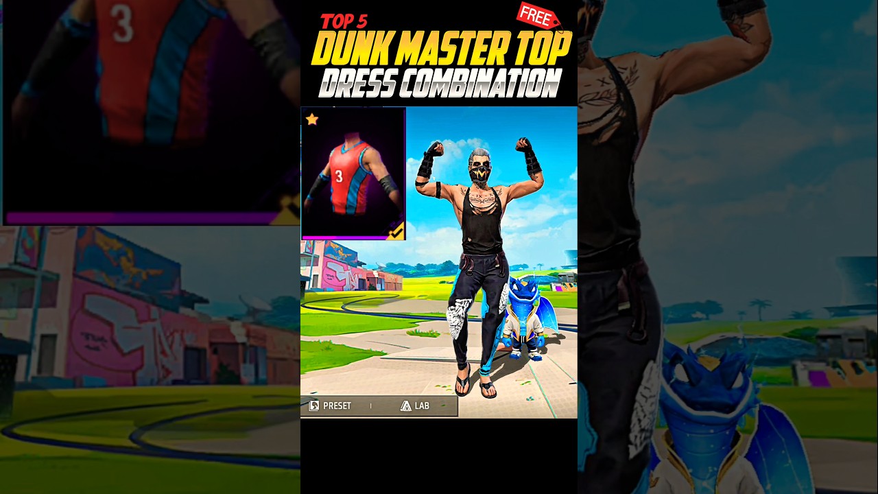 DUNK MASTER BUNDEL NO TOP UP DRESS COMBINATION ☠️🤯 || FREE DRESS COMBINATION 