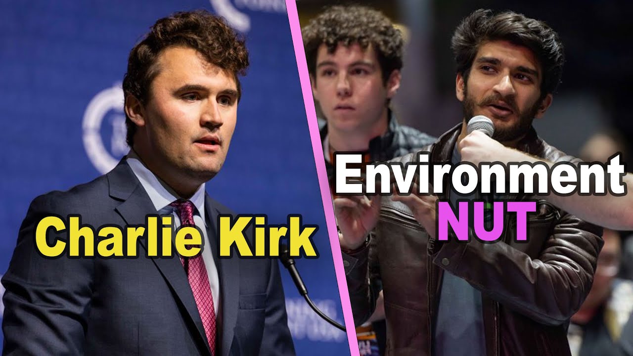 Charlie Kirk Debates Climate Change Student on Fossil Fuels, Renewables, and Environmental Trade-Offs