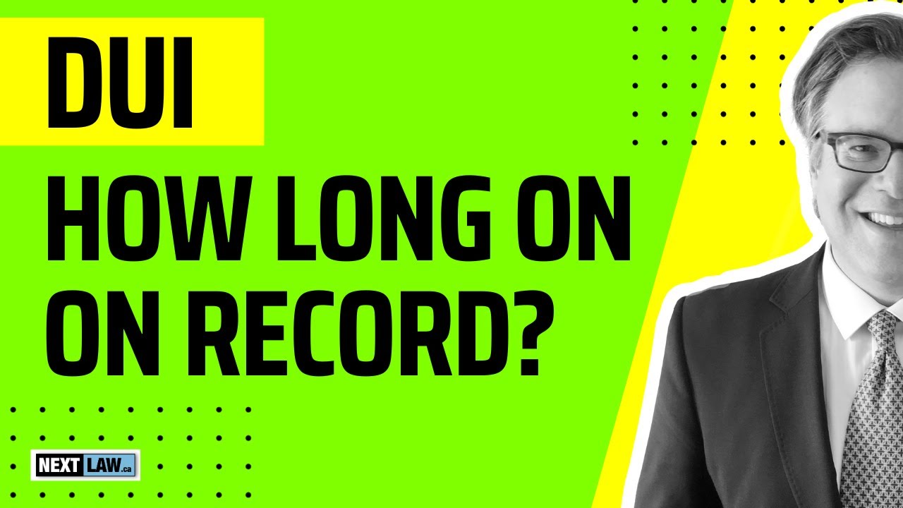 How long does a DUI stay on your record?