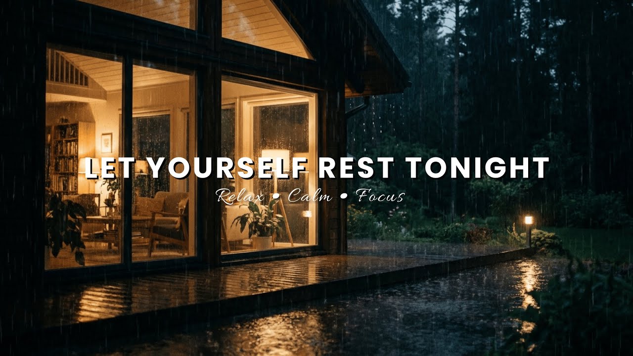 Drift Off to Sleep with Gentle Rain & Soft Music