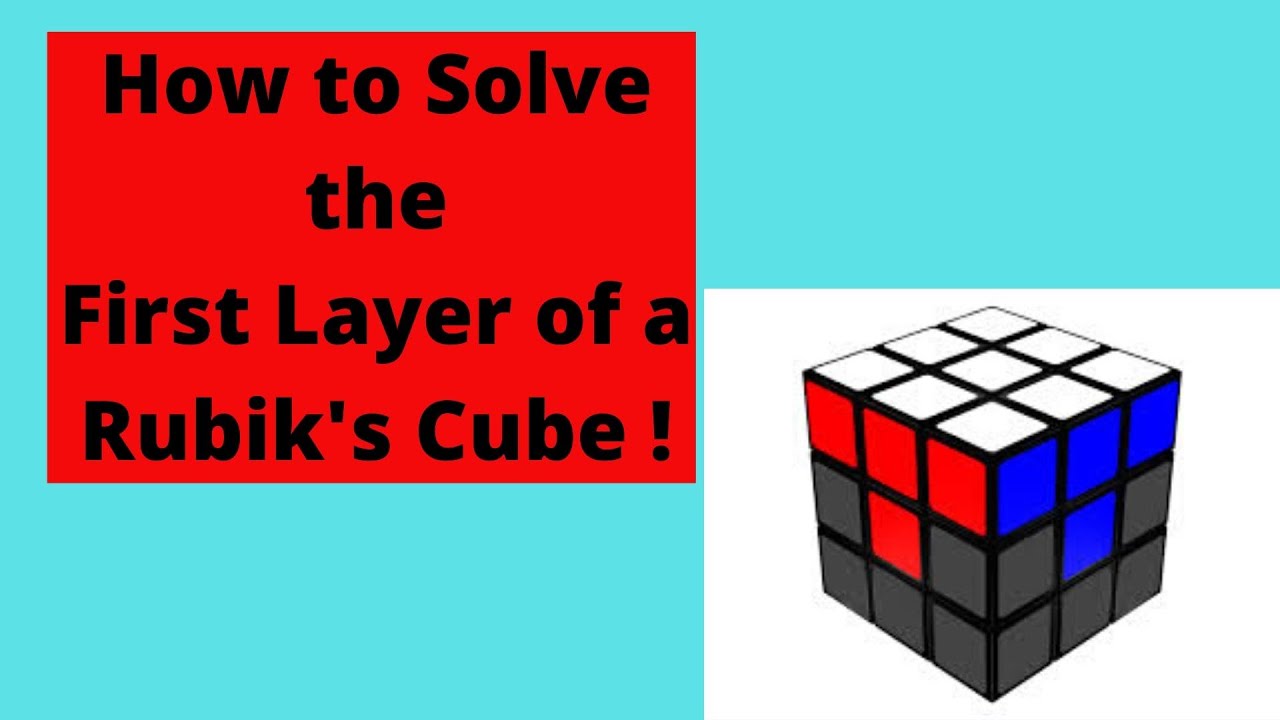 How to solve The First Layer of the Rubik's Cube - YouTube