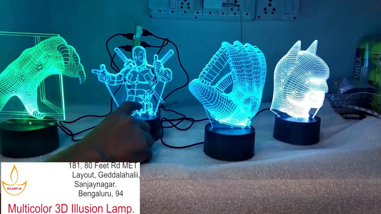 3D Optical Illusion Lamp