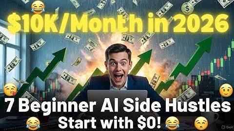 7 Best AI Side Hustles for Beginners in 2026 (Start with $0 and Make $10K/Month)