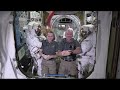 Space Station Crew Discusses Upcoming Spacewalk and Research in Orbit