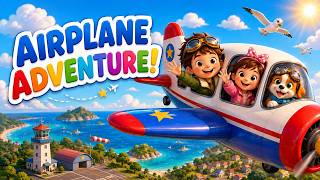 The Travel Song Flying High Airplane Nursery Rhyme for Kids GaGagrapes
