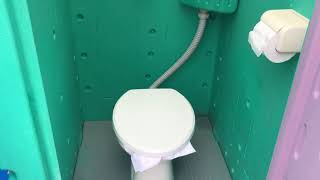 旭ハウス工業製　仮設トイレ洋式水洗式　目隠し付　ハウス・トイレ屋ドットコム