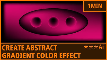 [1Min Tut] Create Abstract Gradient Color Effect(Mesh) - Super Easy [Illustrator Tutorial[