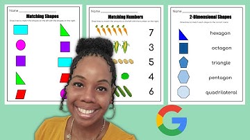 How to Make a Matching Worksheet Using Google Slides | Elementary Math Resources
