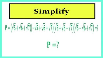 Simplify Square Root Math | Algebra Problem Math Simplification | Math Olympiad | Algebra Math