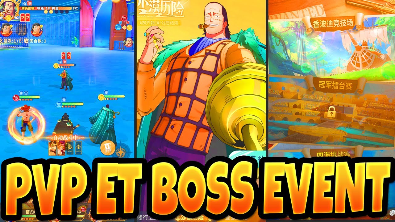 ONE PIECE DREAM POINTER DECOUVERTE DU PVP ET EVENT BOSS CONTRE ...