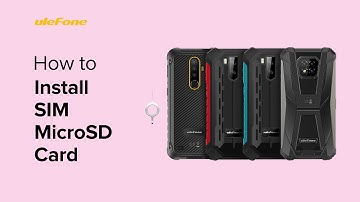 How to Install SIMµSD Card on Ulefone Armor X Series or Armor 6/8 Series