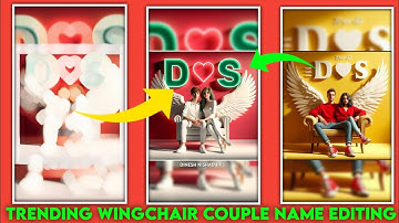 Create 3D Ai Wings Couple Images With Name photo editing | bing image creator tutorial | bing ai New