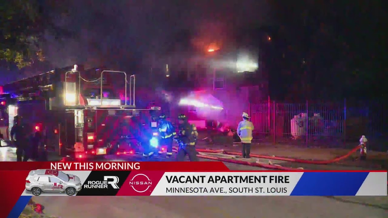Fire damages vacant apartment in south St. Louis, no injuries - YouTube