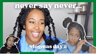Banding my hair again..........😂 | Vlogmas Day 3