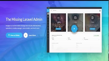 voyager  laravel admin