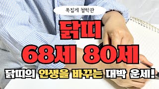 [2024년 닭띠 8월 운세] 68세 80세, ‘충격적인 일’ 이 생깁니다! 인생을 바꾸게 될 운세!