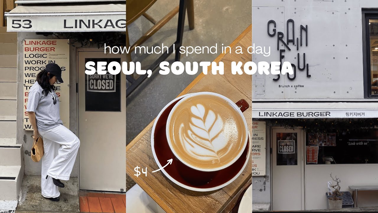 how much I spend in a day | Seoul Korea - YouTube