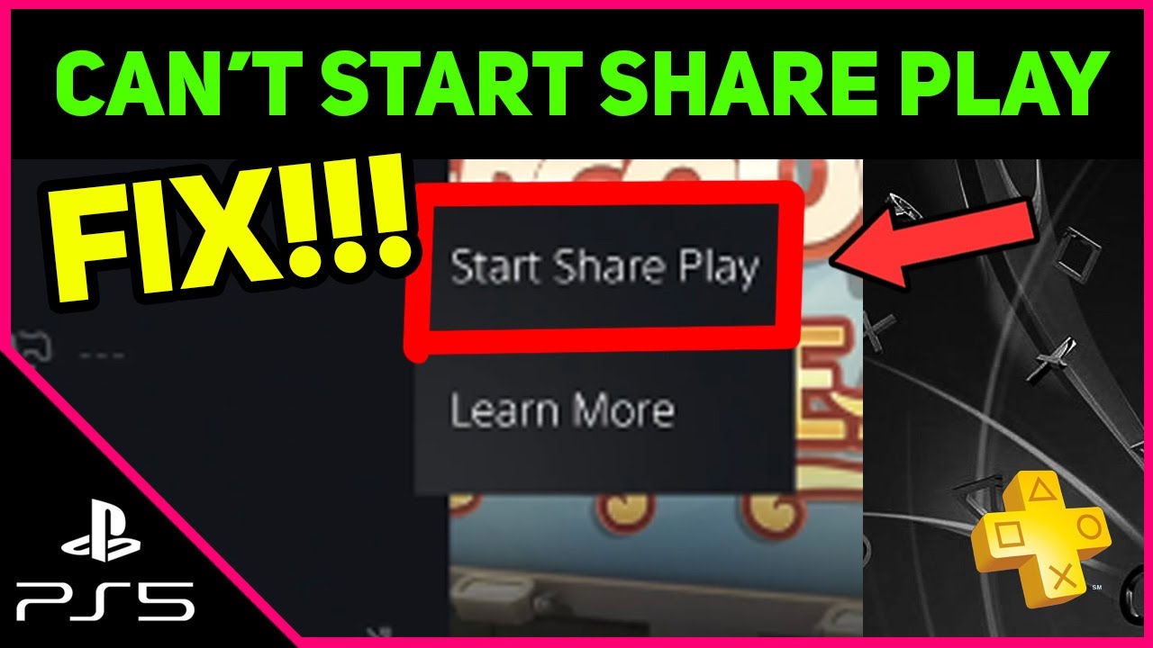 PS5 CAN'T START SHARE PLAY EASY FIX (Fast Solution) - YouTube