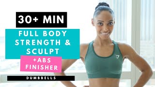 33 minute Full Body Strength & Sculpt Workout with Intense ABS FINISHER 💥