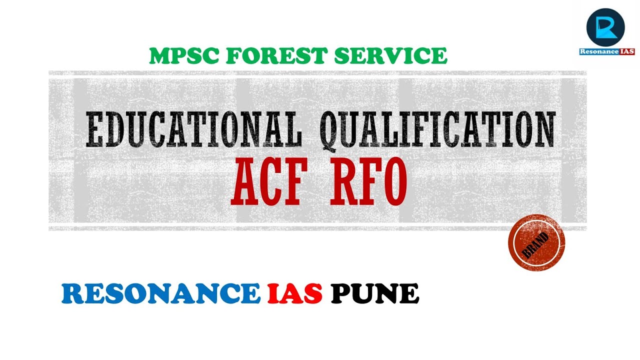 ACF, RFO Educational Qualification.