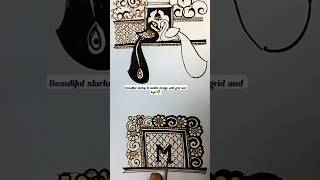 beautiful startup and middle design with grid and logo🌿✨#shorts #mehnditutorial #forbeginners