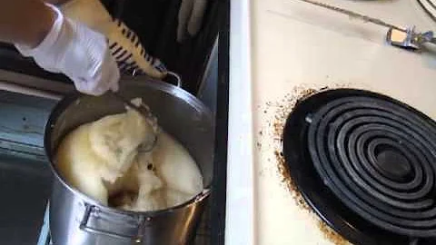 Liquid Soap Making using cold and hot process method complete record