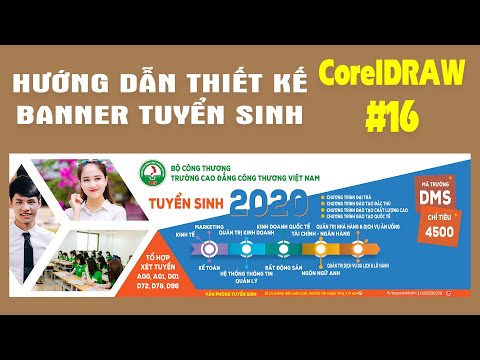 Video Hướng dẫn thiết kế một Banner tuyển sinh - youtube