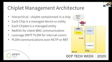 OCP 2020 Tech Week: Managing Chiplet-Based Devices: Requirements and Challenges
